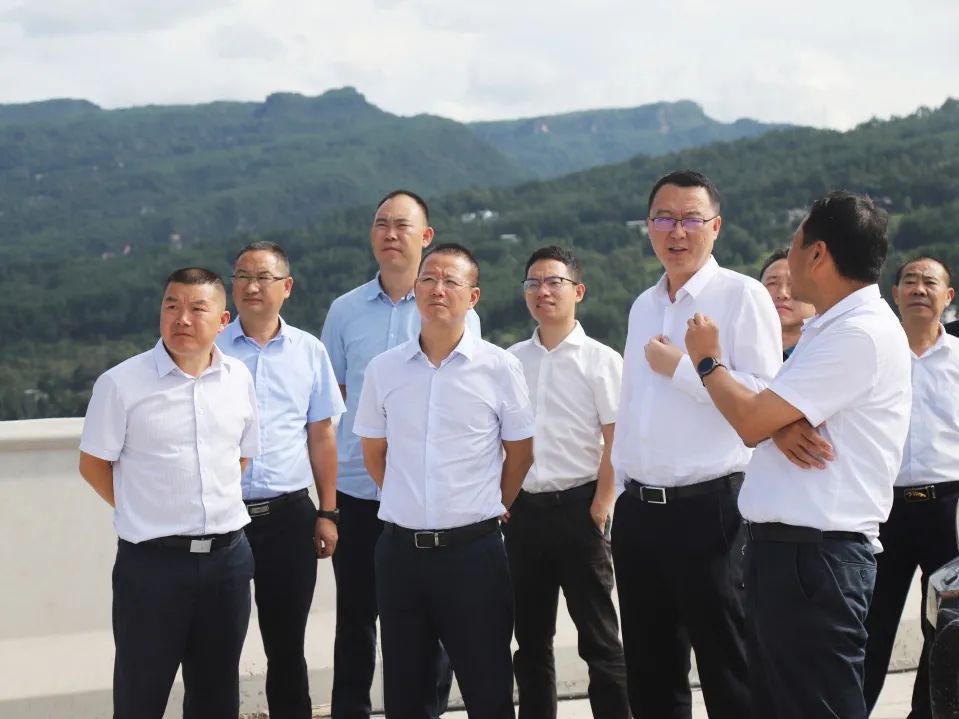 四川省交通運(yùn)輸廳黨組成員、總工程師王茂奎到鎮(zhèn)廣高速王通段A1合同段調(diào)研
