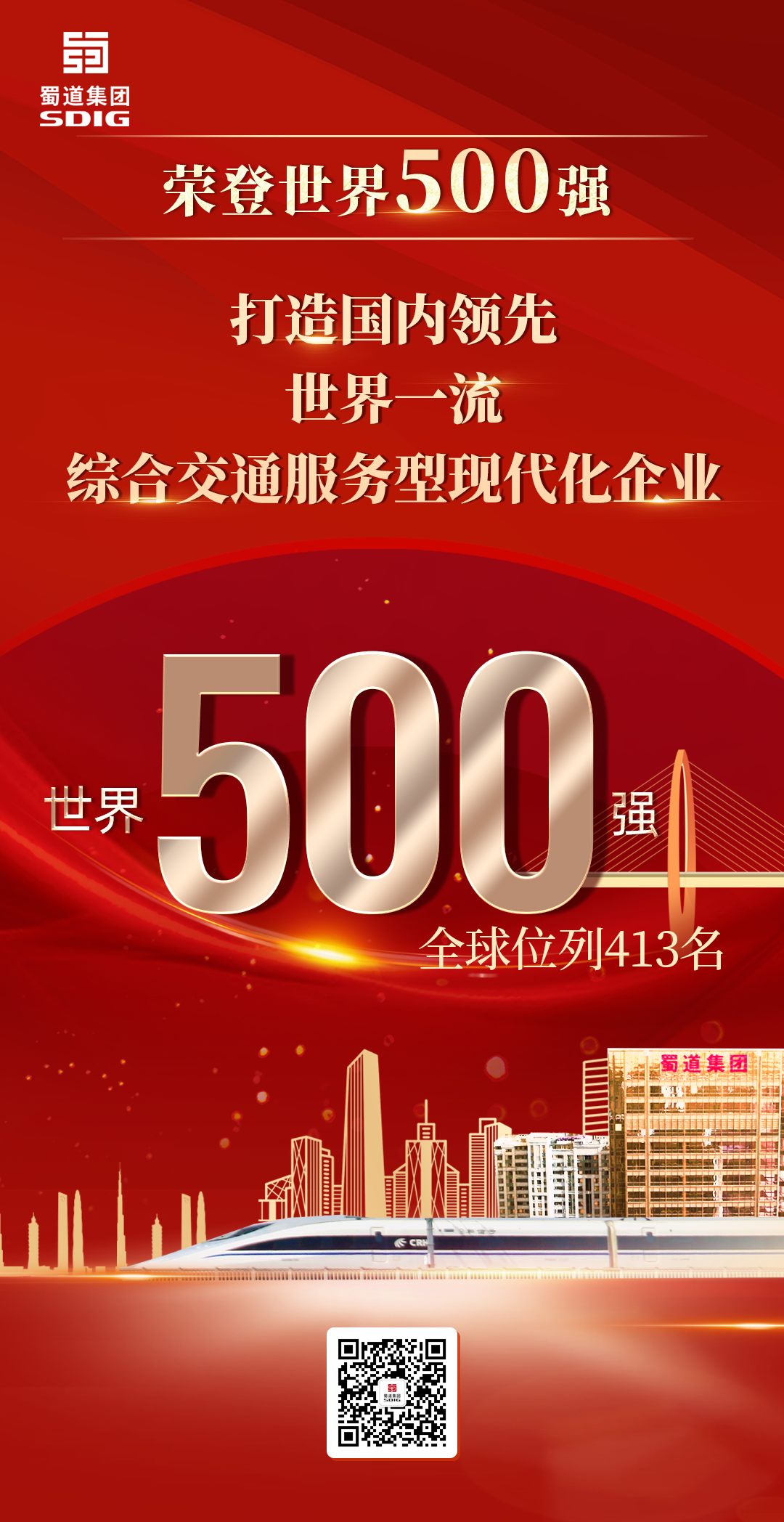 重磅！蜀道集團(tuán)榮登世界500強(qiáng)